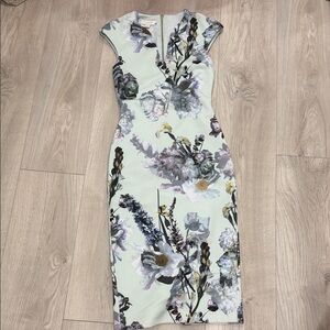 Ted Baker Floral Print Midi Dress